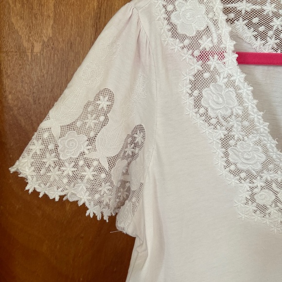 Sundance lace white top size XL - Picture 3 of 10